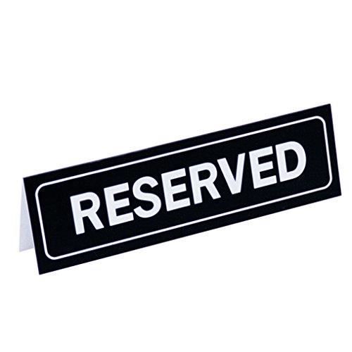 Garcia de Pou réservée Table Sign, PVC, Noir, 18 x 5.5 x 30 cm - Garcia ...