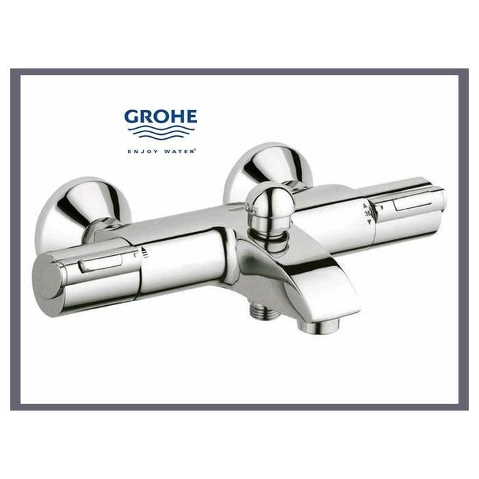 Grohe Grohtherm mitigeur thermostatique Bain 34155000 - Cdiscount Bricolage
