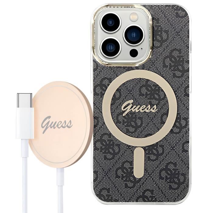 Pack MagSafe pour iPhone 14 Pro Max Coque Motif et Chargeur MagSafe Guess - vue 2