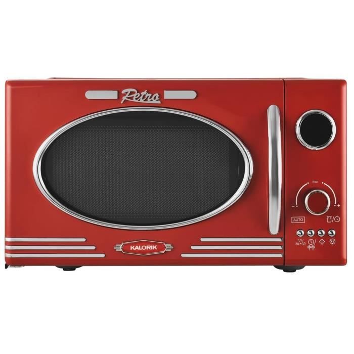 KALORIK - TKG MW 2500 DG R - Four à micro-ondes multifonction - pose libre - 23L - 1000W - Rouge - Kalorik