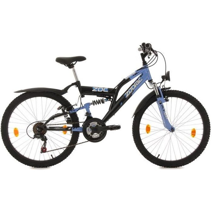 VTT enfant 24'' Zodiac bleu TC 38 cm