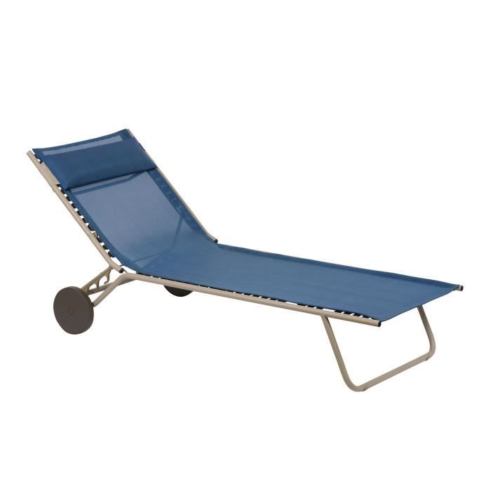 Bain De Soleil Multiposition Pliant En Acier Et Toile Gloss Batyline Miami Curacao Achat Vente Chaise Longue Bain De Soleil Multipositio Cdiscount