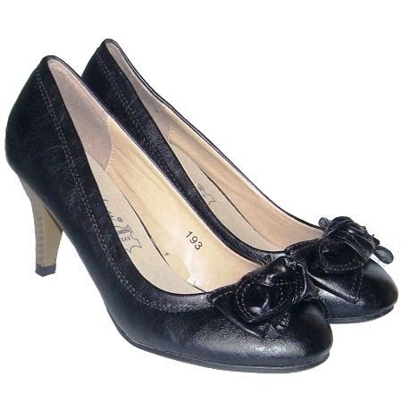escarpin noir avec noeud