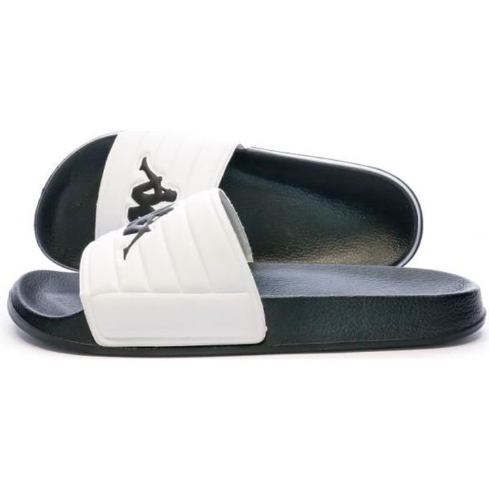 Claquettes Homme Blanches Kappa Matese Bride synth tique