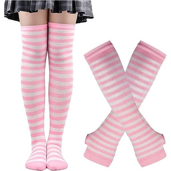 Chaussettes Ski Polaire Halloween Cosplay Fille Rose