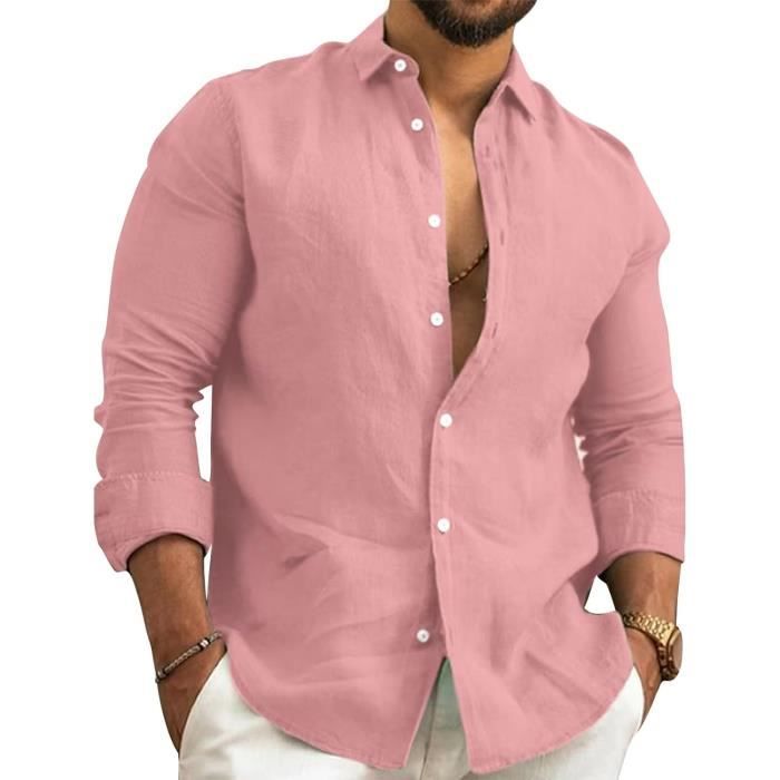 Chemise homme rose gold outlet