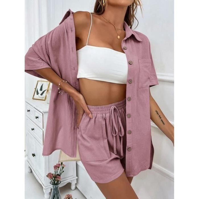 Short chemise manche discount longue