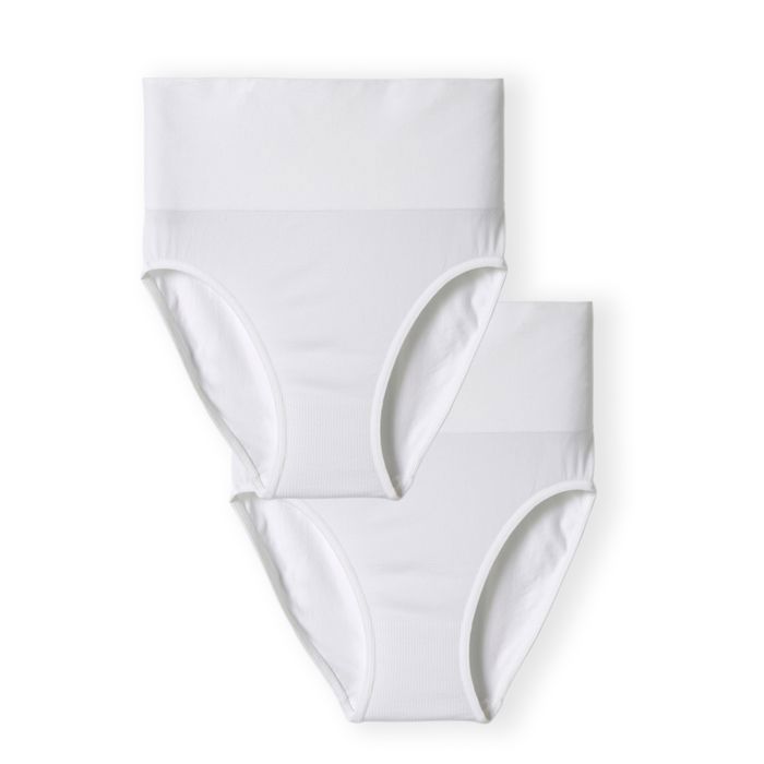 Damart - Lot de 2 culottes sans couture taille haute effet ventre plat ...