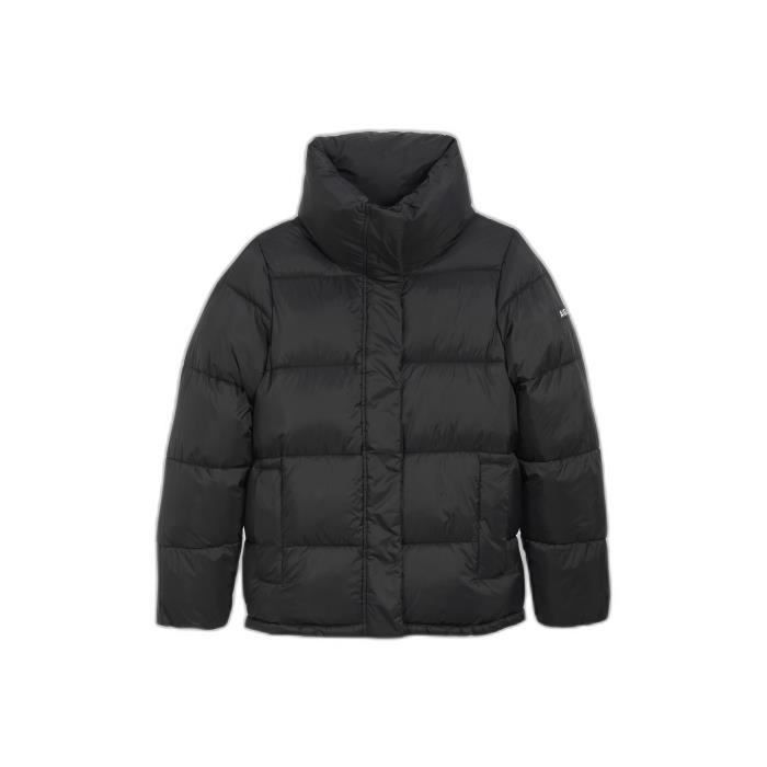 Doudoune courte impermeable femme Aigle Noir Cdiscount Pret a Porter