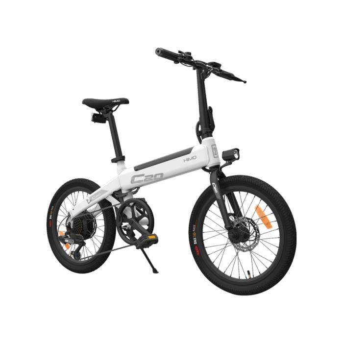Himo C20 Velo Electrique Montagne Pliable Max 25km H 100kg Charge Cadre 20 Pouce Vitesse Variable Ville E Velo Moteur Puissant Blanc Prix Pas Cher Cdiscount