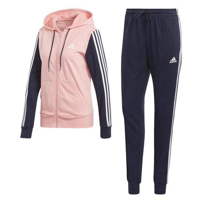 survetement adidas femme noir et rose