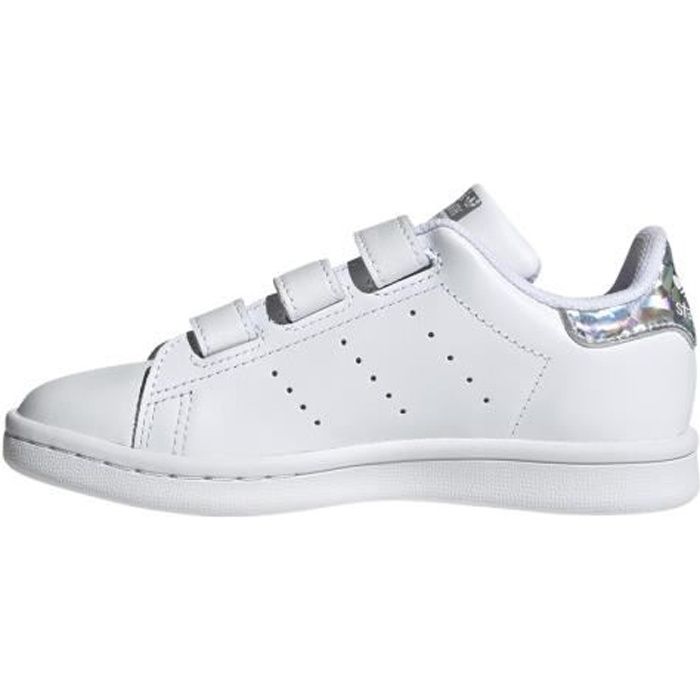 Basket adidas Originals STAN SMITH Cadet ADIDAS ORIGINALS Cuir Scratch Blanc Cdiscount Chaussures