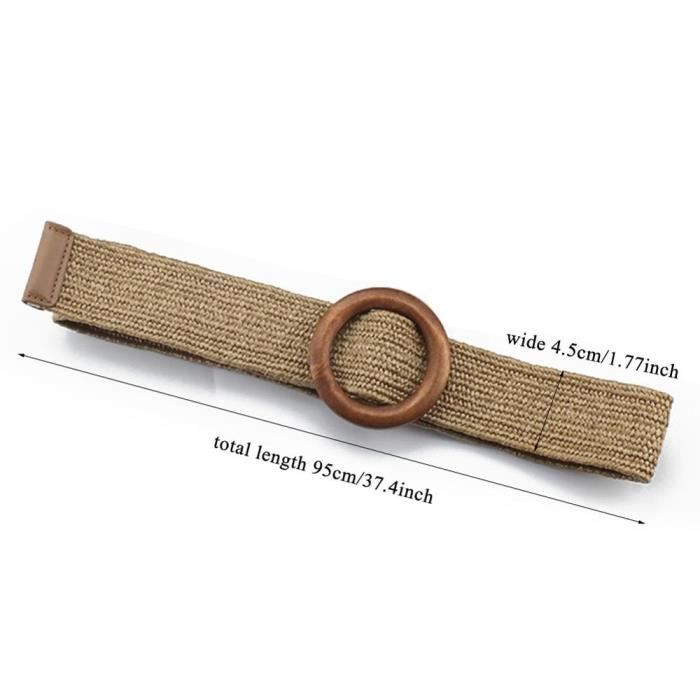 Ceinture Tressée Femme Semi-cuir - Mainmade, Ajustable Sans Trous