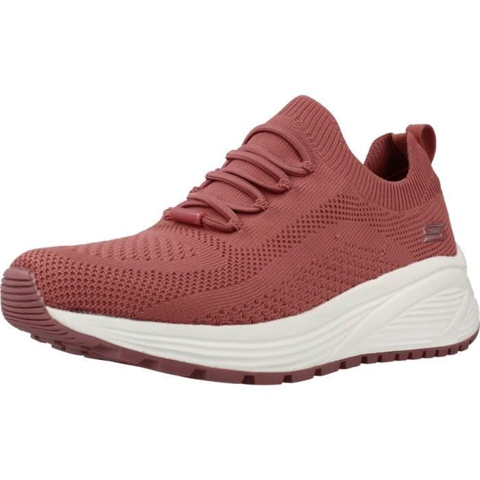 Skechers Basket - SKECHERS - 117862 - Femme - Rose - Textile - Lacets