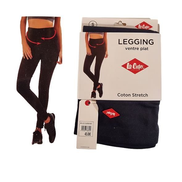 LEE COOPER Legging D'été Ventre Plat Coton Stretch Bleu marine