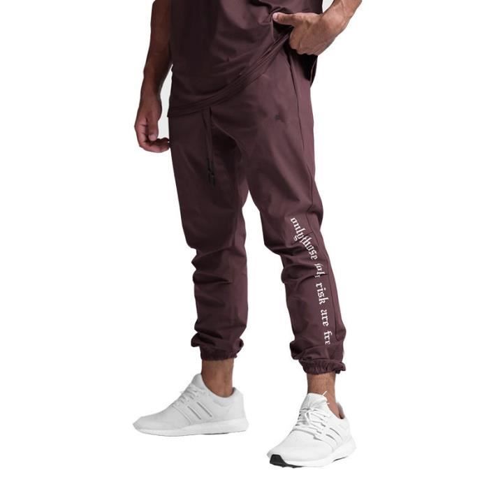 Pantalon De Jogging Homme Léger En Coton Extensible - Coupe Ajustée, Droit, Pour Le Sport Ou Décontracté - 8