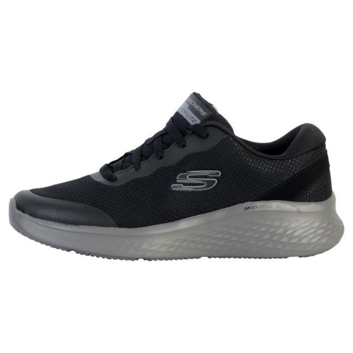 Skechers Tennis Basket Basses Skechers Clear Rush Noir Charbon Homme - SKECHERS - Homme - Synthétique - Lacets - Plat