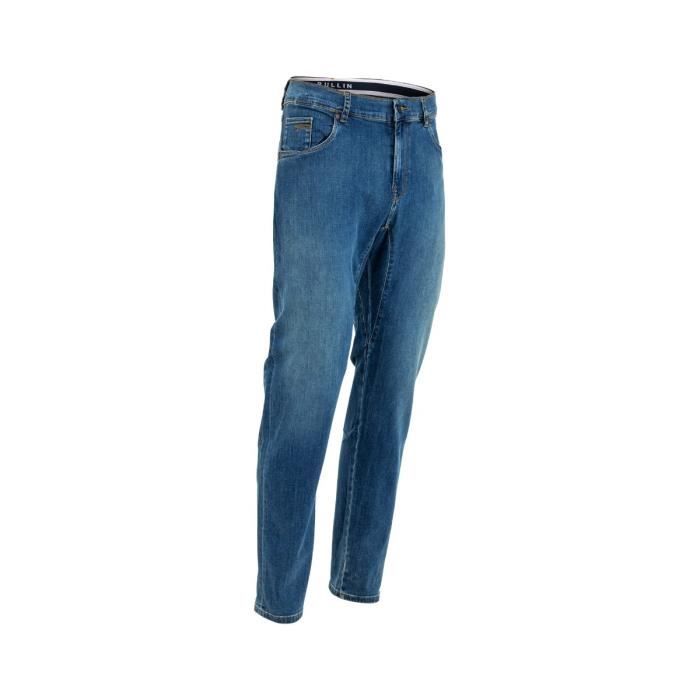 jeans pull-in dening jump 2 - multicolore - xs - coupe droite - ceinture élastiquée - style cinq poches