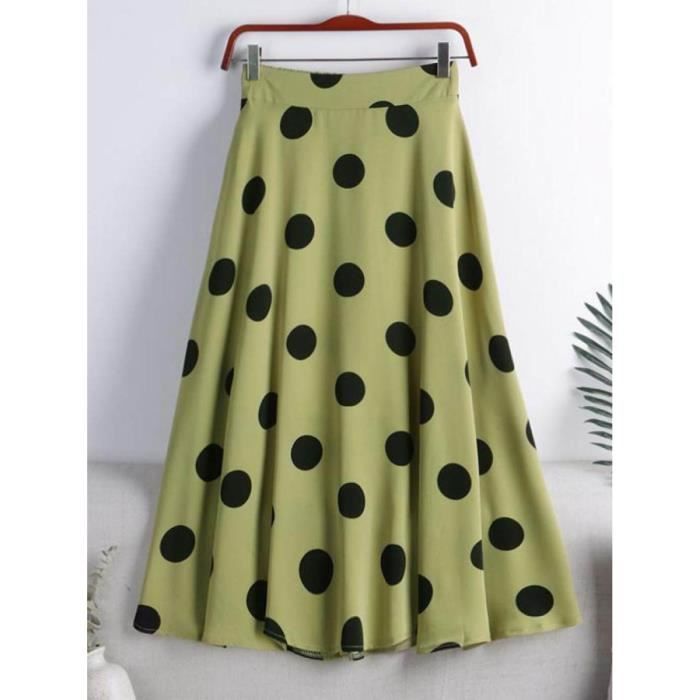 Jupe trapeze verte 2025
