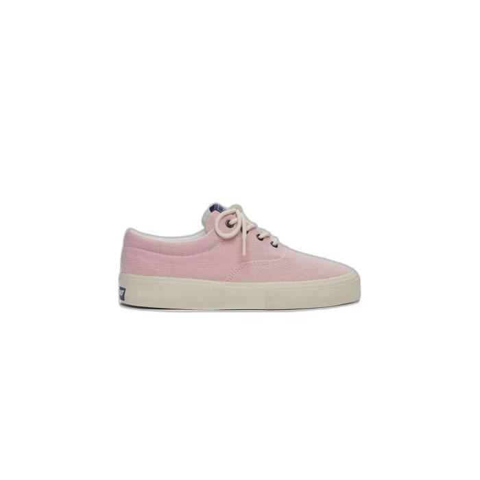 Baskets femme SEBAGO John Panama Rose Blanc Daim Nubuck Lacets Pink white Cdiscount Chaussures