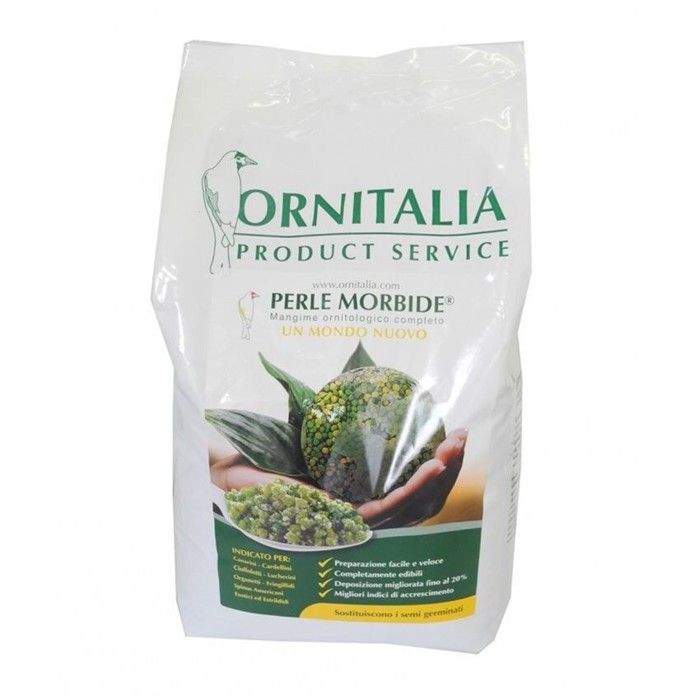 Comparer les prix de Perle Morbide Verte Oiseaux 800g - Ornitalia