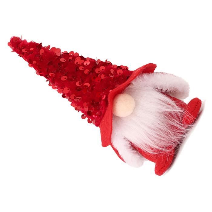 Décor De Noël Gnome En Tissu - Poupée Décorative Amusante Pour Table Ou Sapin - Cadeau Festif Enfant - 5