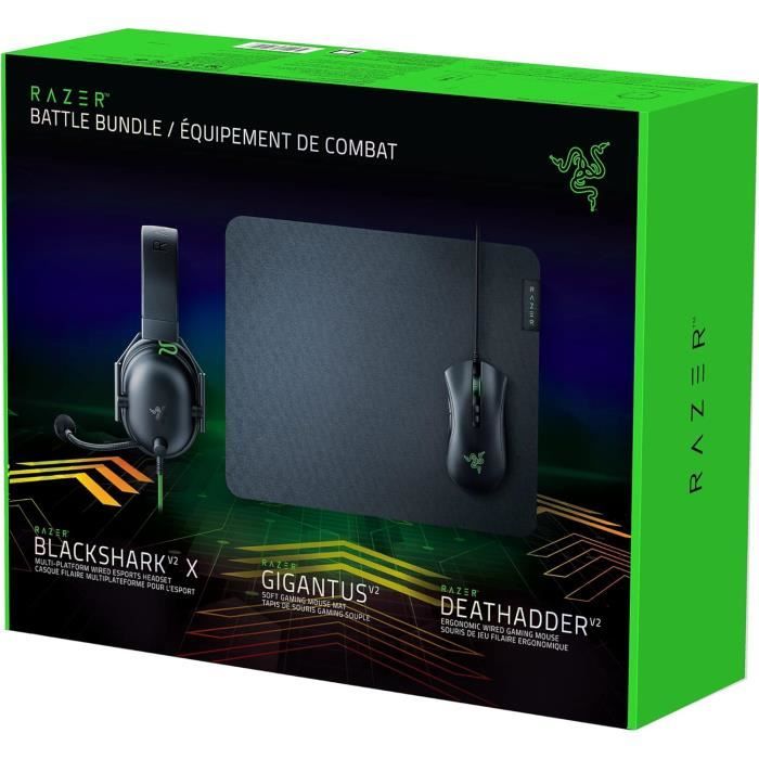 Razer Battle Bundle DeathAdder V2 BlackShark V2 X Gigantus V2
