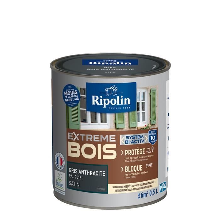 Peinture bois exterieur gris ral 7016 - Achat / Vente pas cher