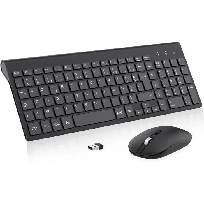 Ensemble Clavier Et Souris - CICIGLOW - 2.4G - 1200 DPI - Couleur Méla