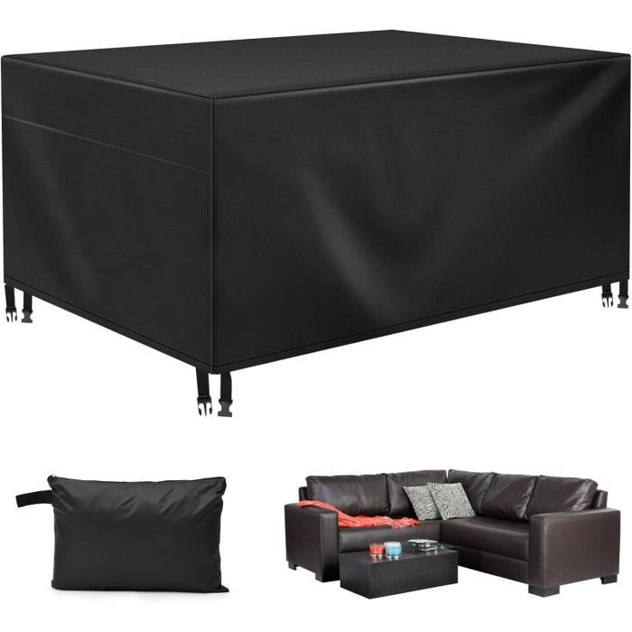 ZDLLDZ Housse Salon De Jardin Exterieur 220x160x75cm/LxWxH, 420D Oxford