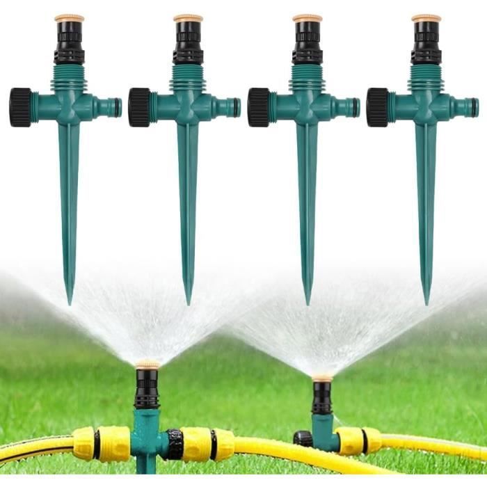 4 Pièces Arroseur De Jardin, Arroseur Automatique 360 Rotatif Arrosage Pelouse Reglable Pulverisateur Deau Systeme Darrosage Pour Jardin Pelouse Plantes Legumes Fleurs Cour Pastorale 88243722