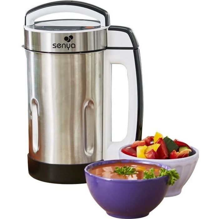 SENYA Blender chauffant soupe 1.6L Inox - Mixeur et cuiseur - Blender smoothie 1100W Cook & Heat