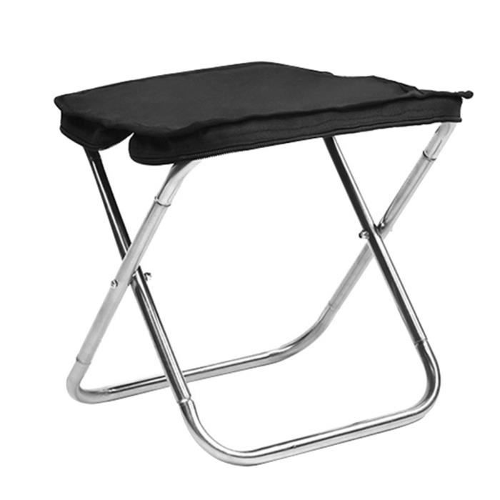Tabouret Pliant Portable Pour Extérieur - Hauteur 27.9 Cm - Pliable Et Léger - Pour Pêche, Camping, Festivals, Attente - 10