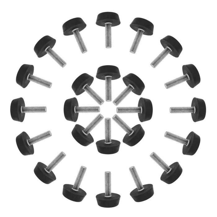 Drenky Lot De 4 Pieds De Nivellement Réglables M10 X 30 Mm En Métal Robuste Avec Écrous En T Et