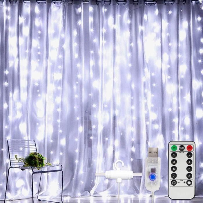 Guirlande Lumineuse LED Rideau – RVB Wifi – Sans Marque – Pour Noël