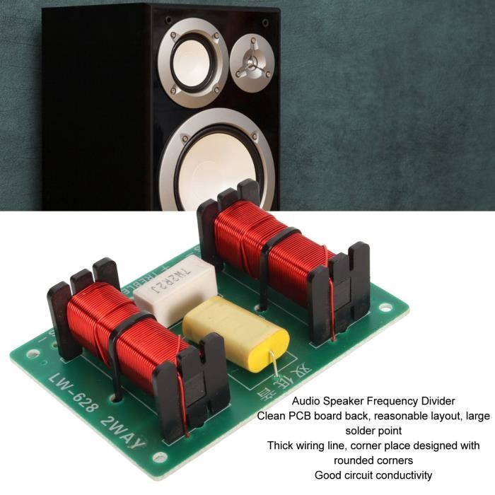 Filtre Diviseur De Fréquence 2 Voies 250W 2500-3000Hz Pour Enceintes DIY