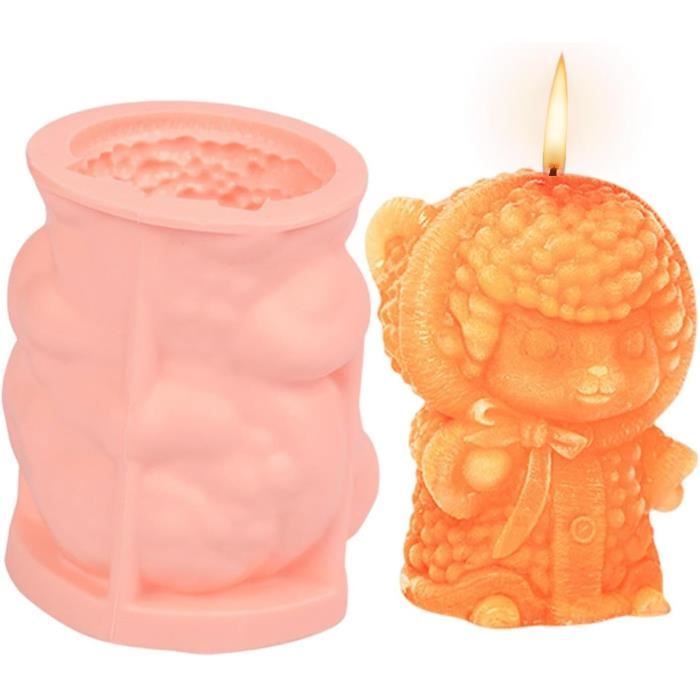 Moule à Savon/bougie En Silicone Forme Lettre D'ange - 3 Pièces Multicolores, Pour DIY Et Pâtisserie