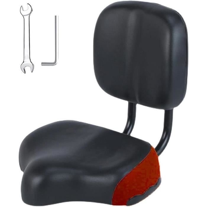 Selle De Velo Avec Dossier Reglable Confortable De Remplacement Universel En Mousse A Memoire De Forme Pour La Plupart Des V H4403 Cdiscount Sport