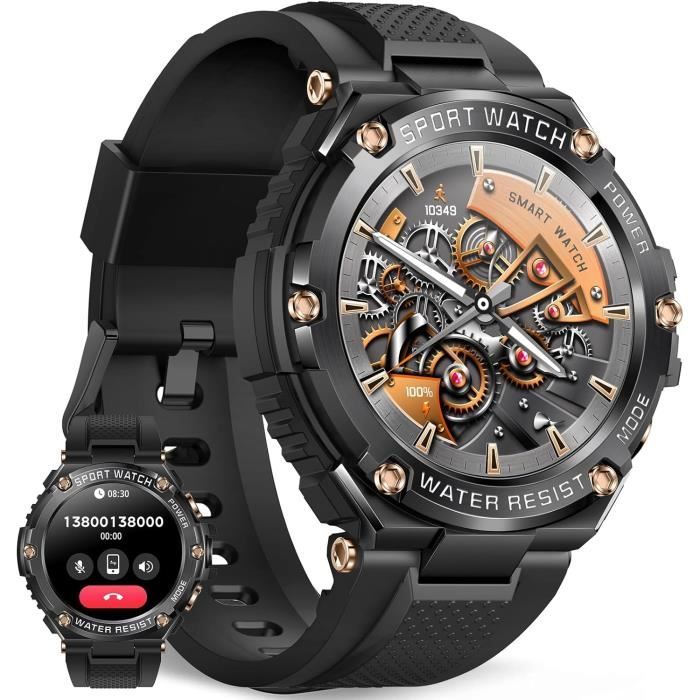 Montre Connecté Homme Écran HD Traqueur Fitness 100 Modes