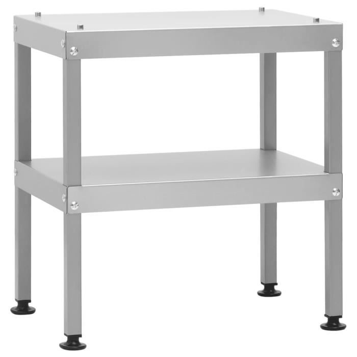 vidaXL Table pour fumoir à four 40x28x445 cm acier galvanisé 364747