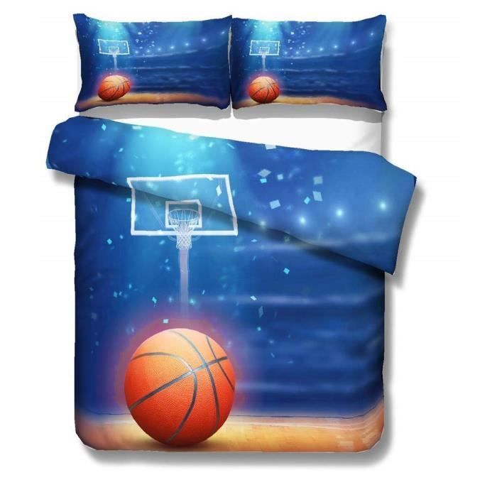 3D Sports Series ensemble de literie Basketball Homme avec Housse de couette imprimé Quilt 2020