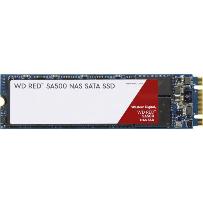 Western Digital Red SA500 M.2 2000 Go Série ATA III 3D NAND (WD SSD M.2 [2280] 2TB Red / NAS 24x7 /SATA3 [Di]) - 0718037872339