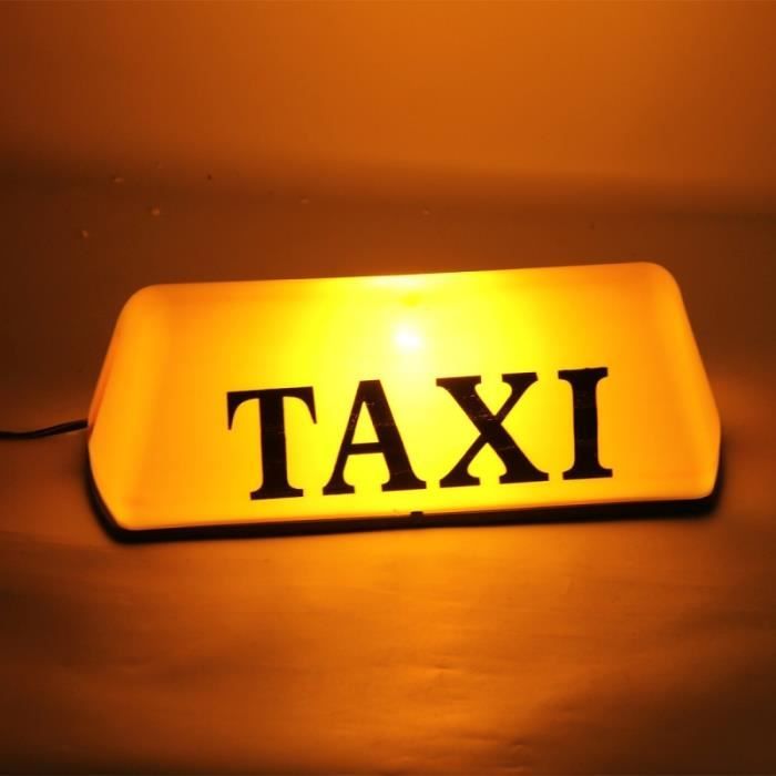 Dome De Taxi Voiture Clair Haut Conseil Toit Signe Voyant Lumineux Cabine Lampe Jaune 12v Achat Vente Phares Optiques Dome De Taxi Voiture Clair Cdiscount