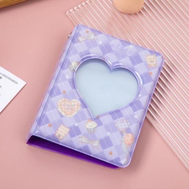 Classeur de cartes photo Kpop A5, 6 anneaux avec 200 emplacements pour cartes, couverture en cuir synthétique fermée par une boucle magnétique (rose Classeur de cartes photo Kpop A5, 6 anneaux avec 200 emplacements pour cartes, couverture en cuir synthétique fermée par une boucle magnétique (rose