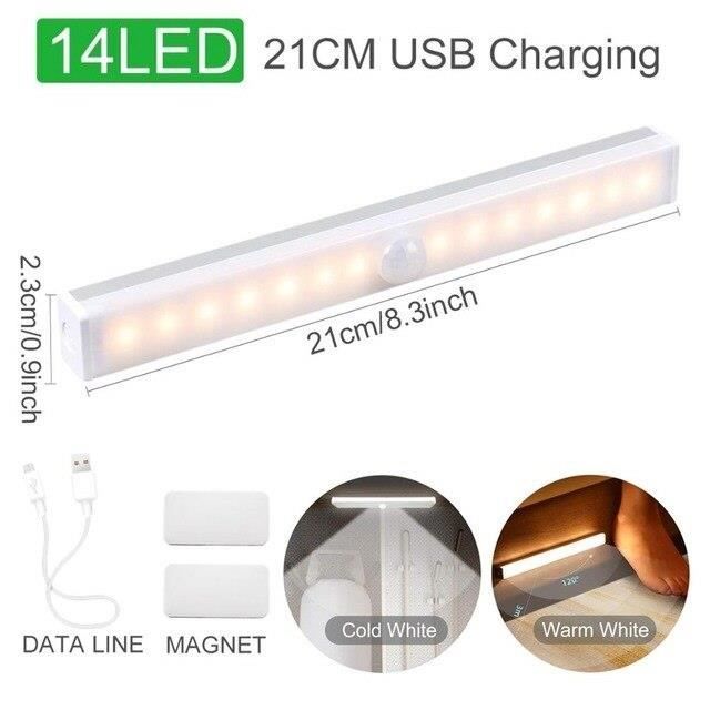 Veilleuse magnétique avec capteur de charge USB, lampe murale à lumière