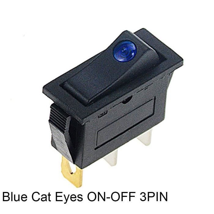 Interrupteur à Bascule KCD3, 2 Positions, 3 Broches, Marche/arrêt