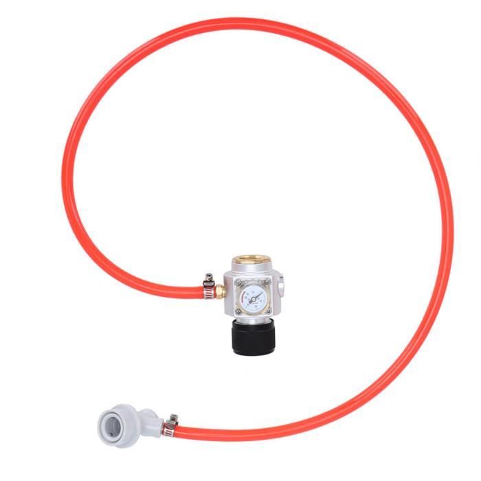 Mini Régulateur CO2 Acier Inoxydable - Kit Adaptateur Keg Avec Manomètre Pour Homebrewing Et Soda