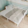 Lit pliant, canapé-lit double usage pour s'asseoir et dormir avec décoration en forme de cœur blanc 98-187x206x66H cm-1