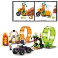 LEGO 60339 City Stuntz L’Arène de Cascade avec Double Looping, Monster Truck Jouet, avec Moto, Figurine Cascadeur, Enfants Dès 7 Ans-1