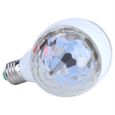 E27 RGB LED Disco Stage Lights Ampoule à Boule Lampe à Effet de Fête Rotative à 2 Tête 220V Prise EU-1